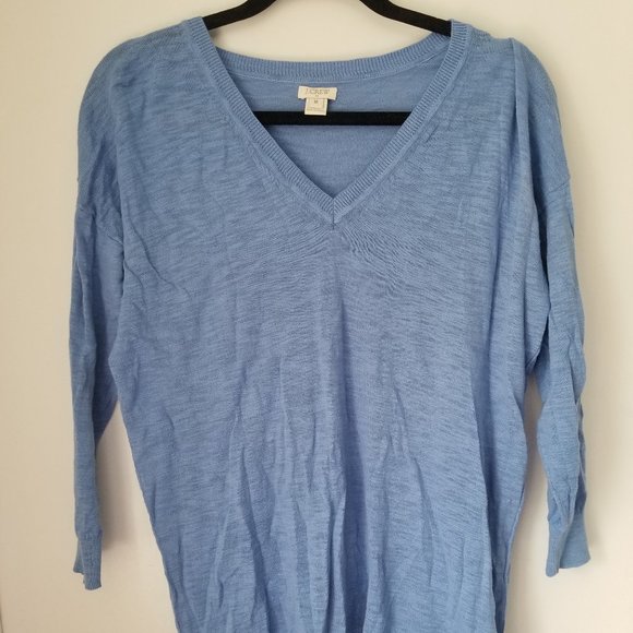 J. Crew Sweaters - J. Crew Periwinkle Blue V-neck Sweater M
